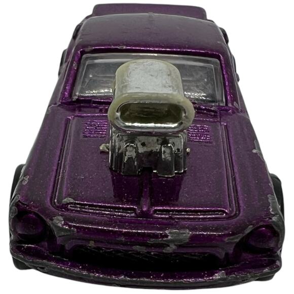 Custom Purple Die-Cast Muscle Car with Blown Engine – Collector’s Toy - Picture 4 of 8